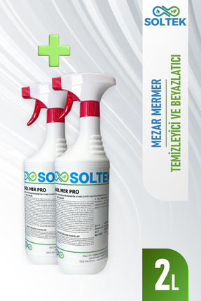 SOLTEK KİMYA Mezar Mermer Temizleme ve Bakımı- Sol Mer Pro (2 ADET)
