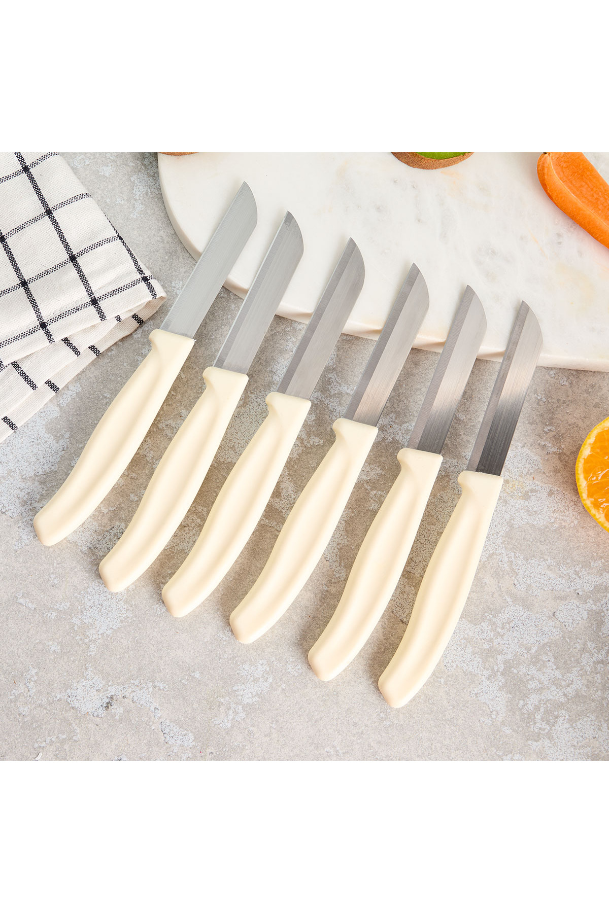 Mira 6-Piece Fruit Knife Set Elephant Tooth