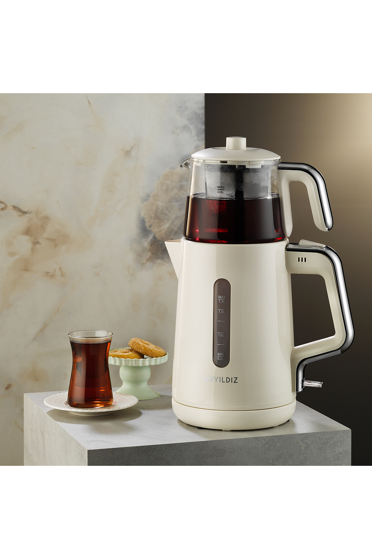 Aryıldız Tea Perfect Çay Makinesi Krem