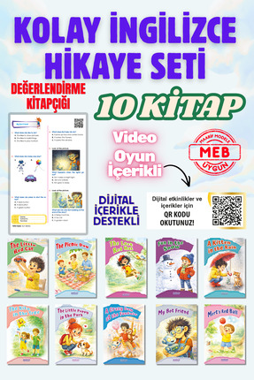newstep publishing ilkokul ingilizce Hikaye Seti 10 Kitap + Dijital içerik Su...