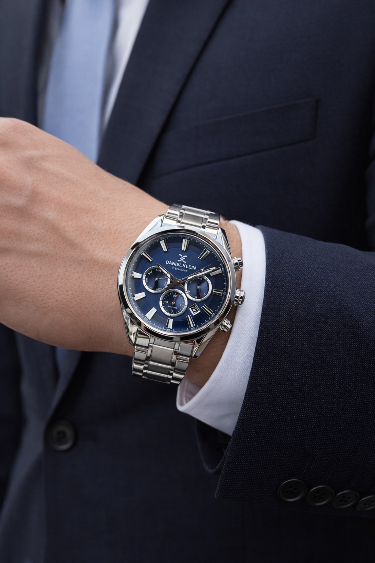 Daniel Klein  Nişan Ve Damatlara Özel İç Fonksiyonları Aktif 2 Yıl Garantili Erkek Kol Saati K.10906- - Görsel 5