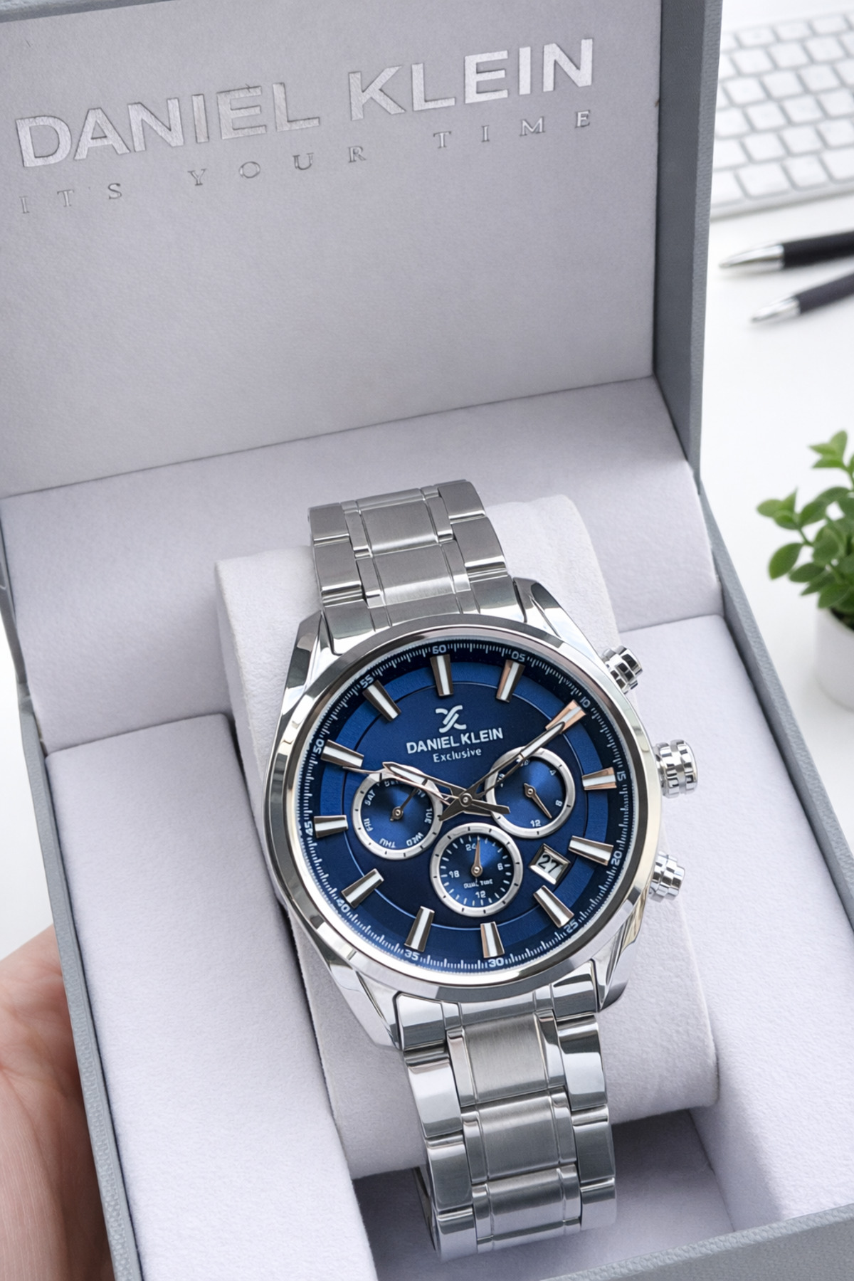 Daniel Klein  Nişan Ve Damatlara Özel İç Fonksiyonları Aktif 2 Yıl Garantili Erkek Kol Saati K.10906-