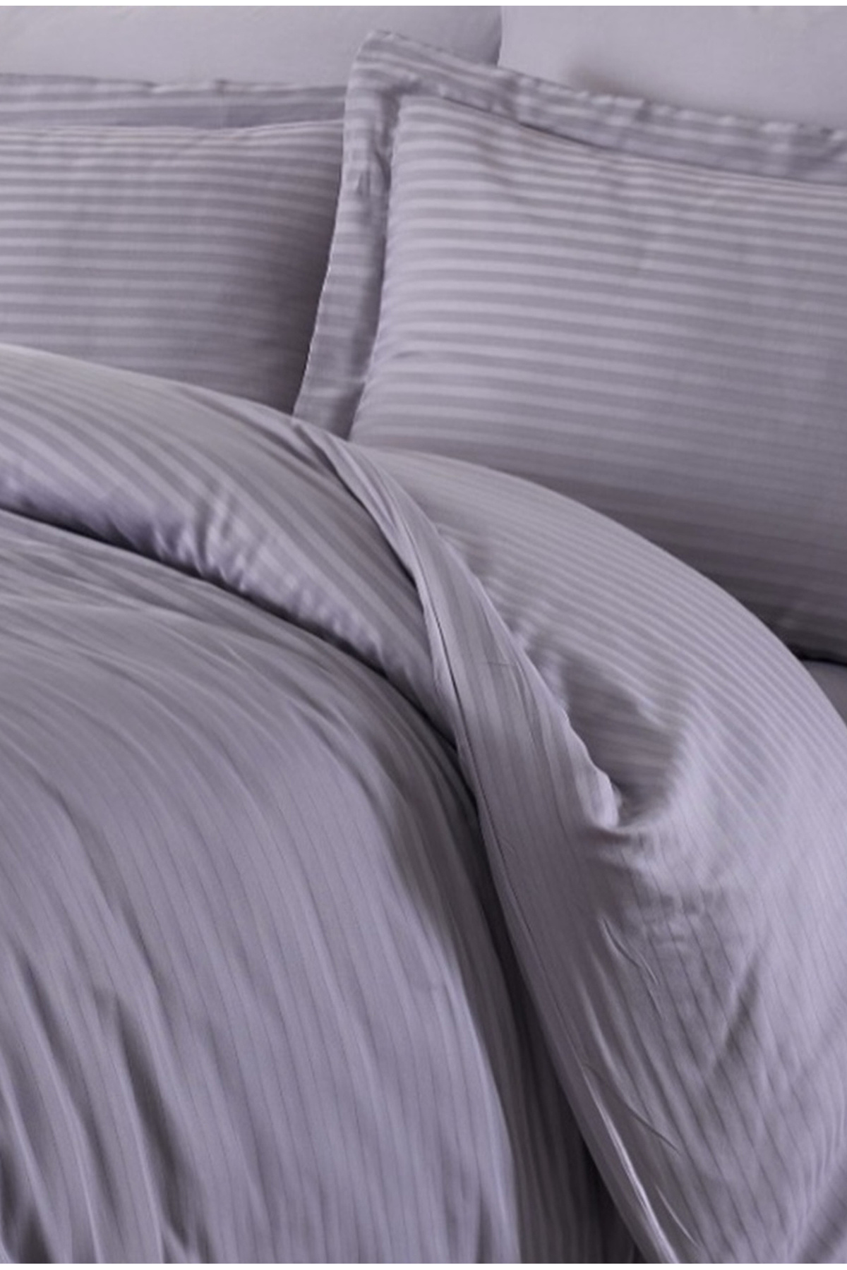 Striped satin | Pathway Satin | Hotel Type Satin Duvet Cover Set Single 100% Cotton