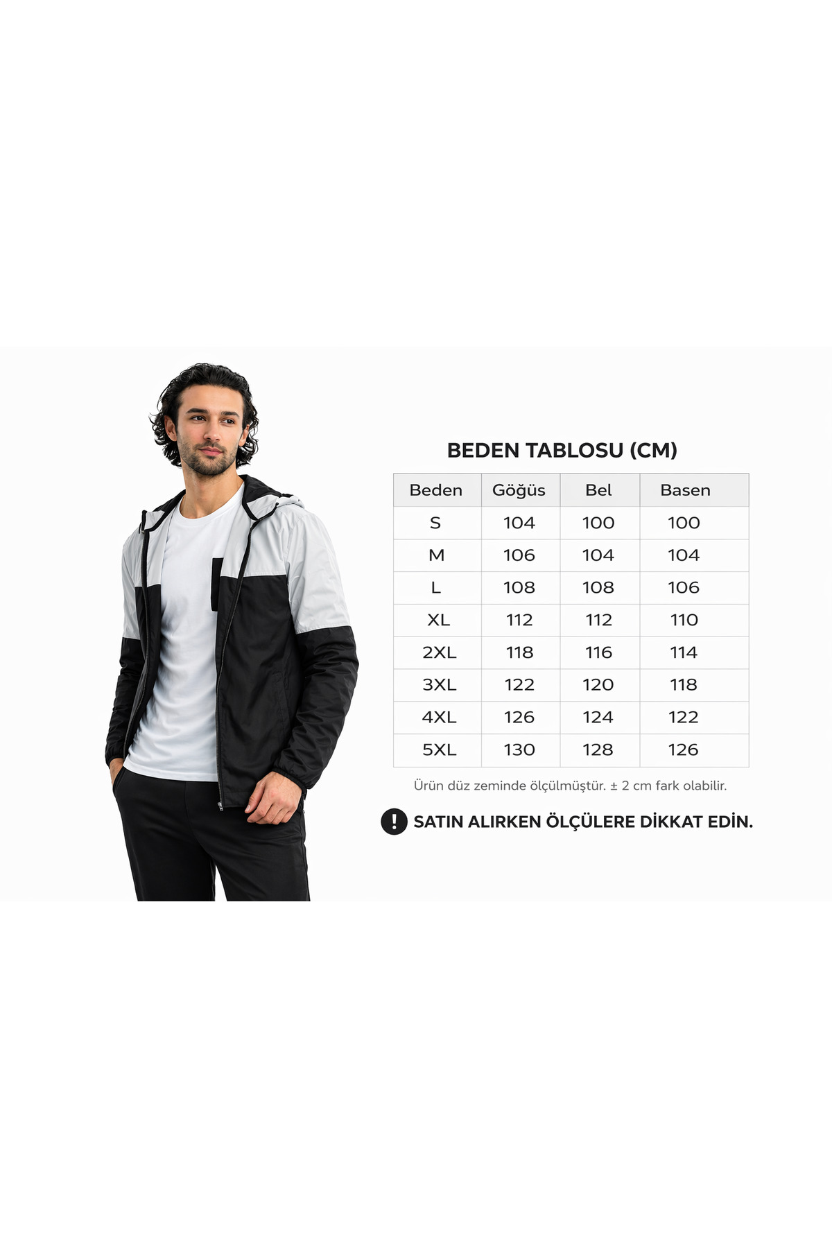 Sabit Kapüşonlu Cepleri Fermuarlı Erkek Outdoor Rüzgarlık Ceket — خاکی modçek — تصویر 5 از 5