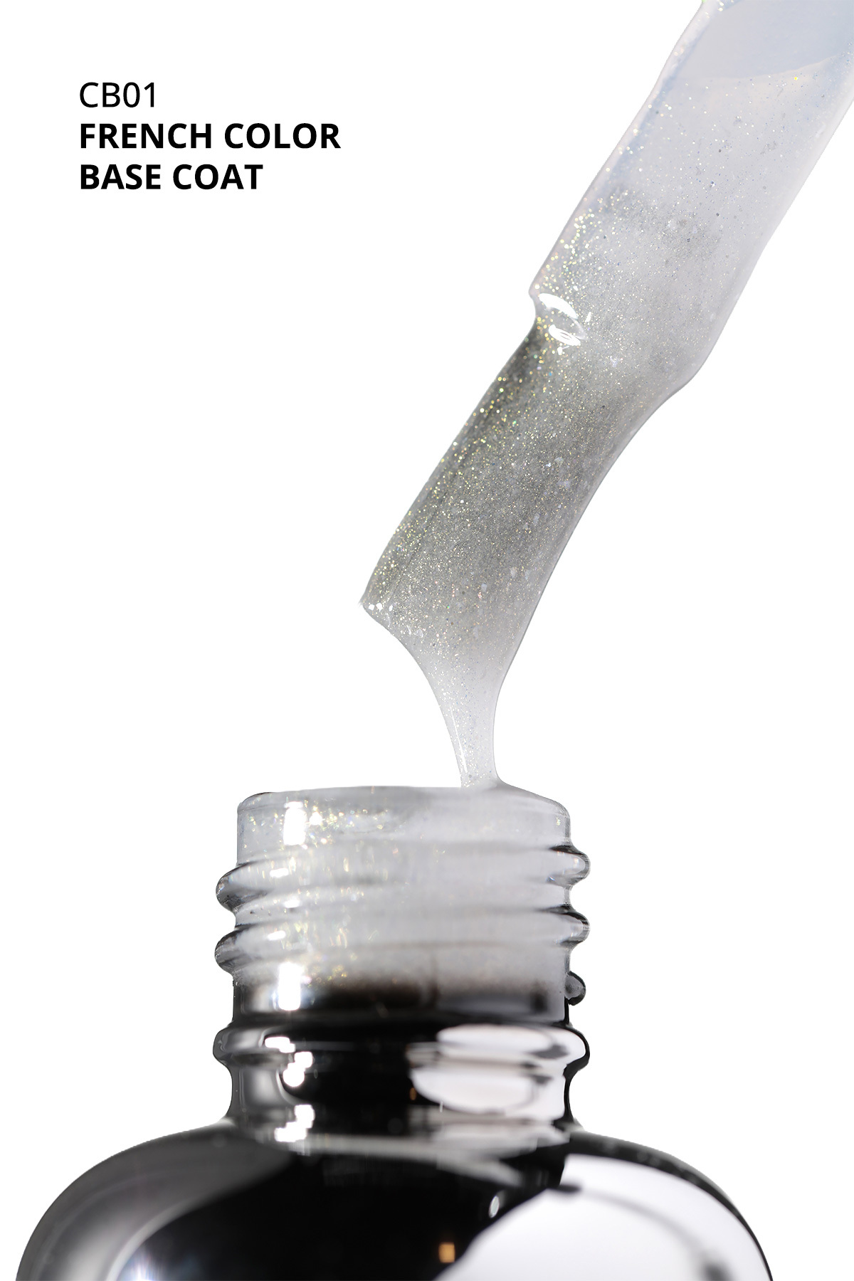Kalıcı Oje French Color Base Coat CB01, Işıltılı Rakı Beyazı, 10 ml — خاکی 8860101A12S09CB01 — تصویر 4 از 7