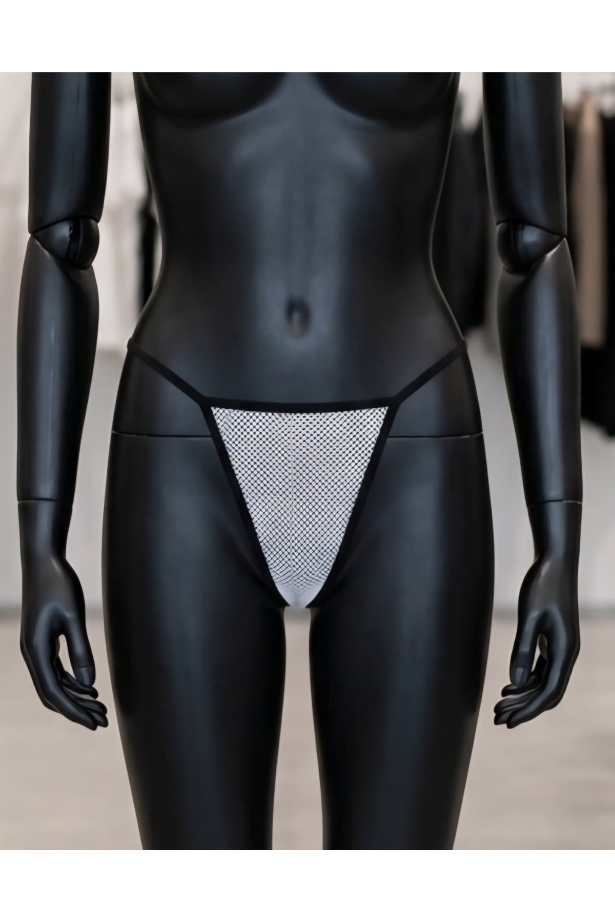 Stylish Model Designed from String Thong Briefs Tulle and Micro Fabric