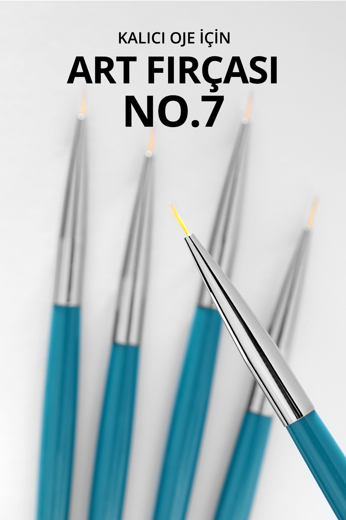 Kalıcı Oje Fırçası Kıl Ucu, 7 mm — سبز 8860103C01U08RK02 — تصویر 4 از 7