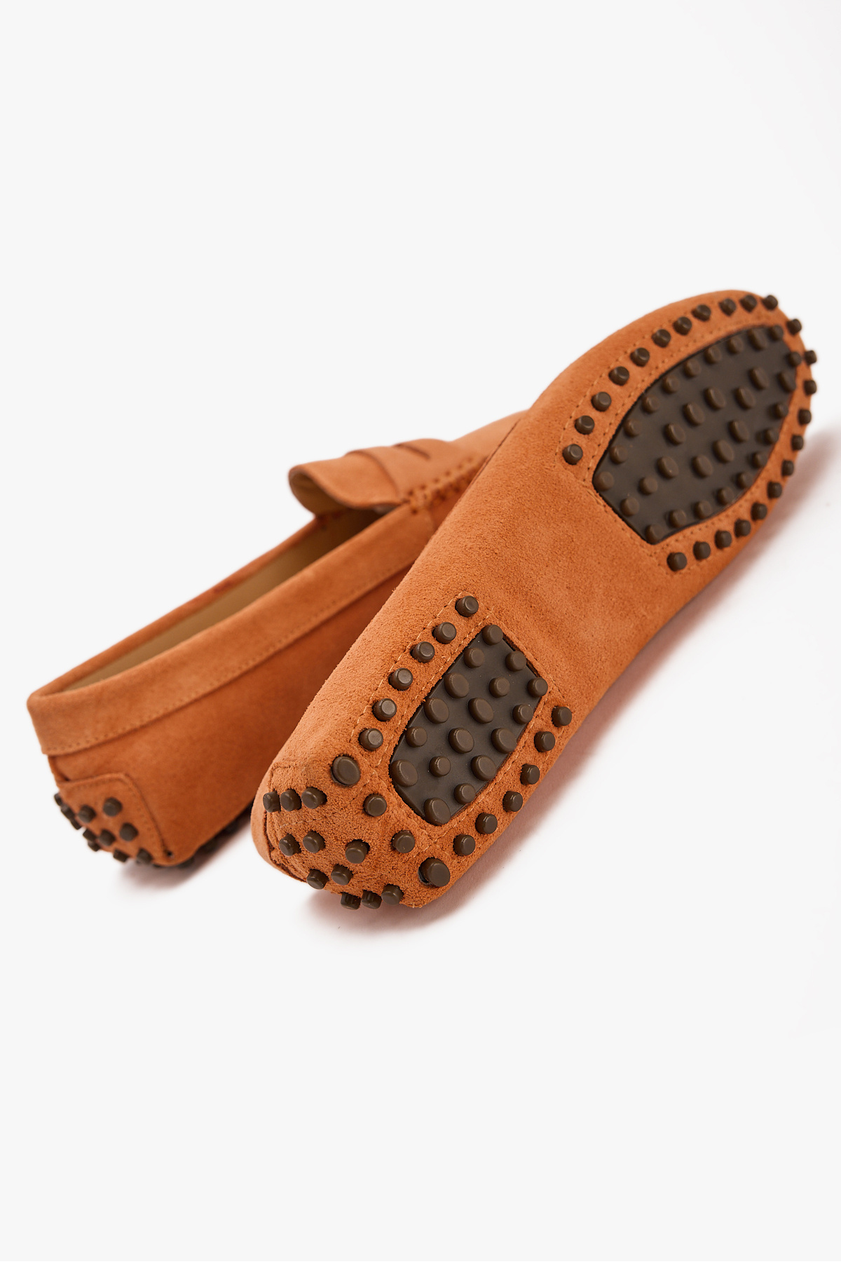 West To West Kadın Loafer Ayakkabı Hakiki Deri Oranj Süet görsel 8