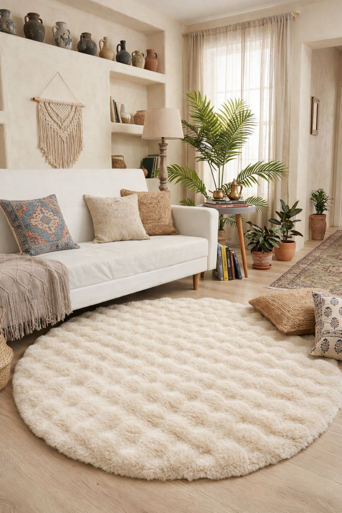 HOME Bubble Kitchen Oval Anti-Slip Sole Carpet