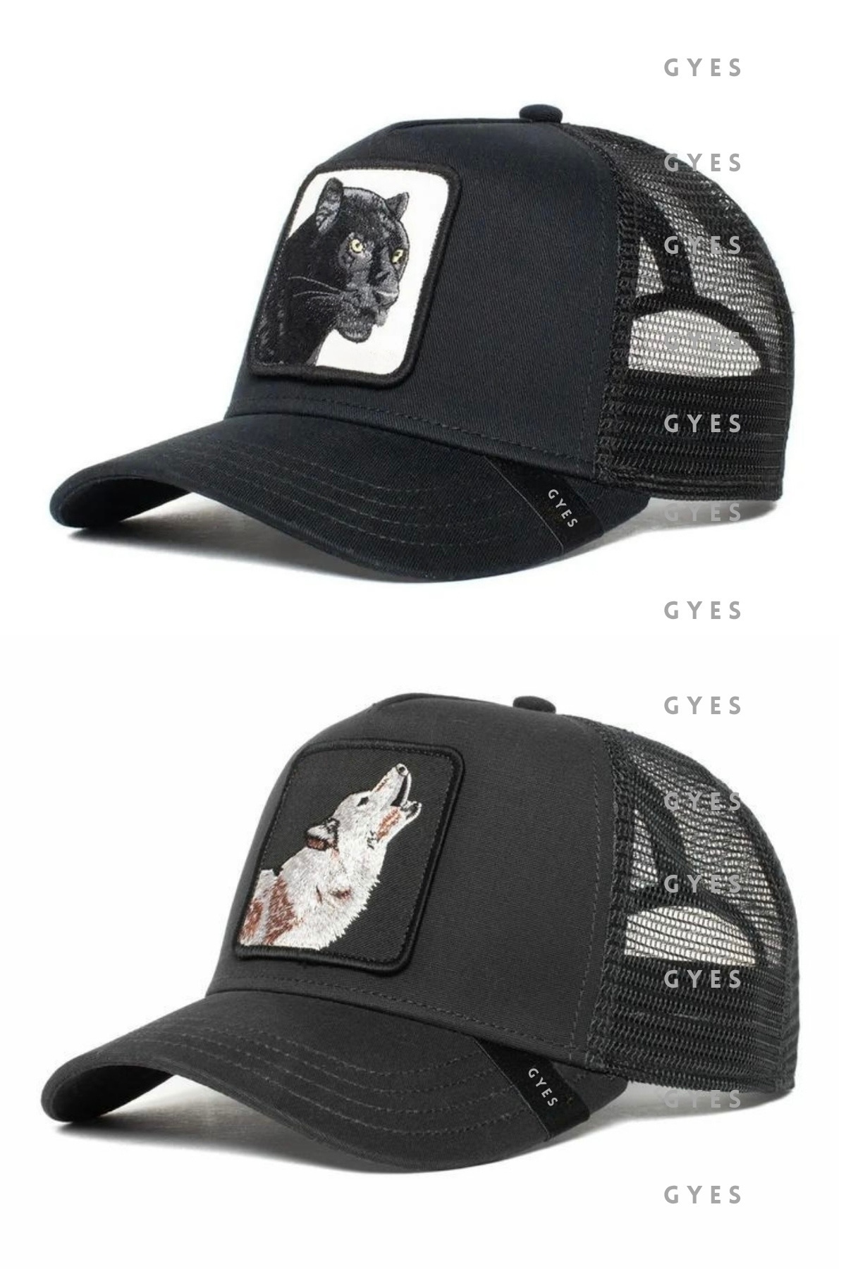 GYES  Spor Hayvan Figürlü Şapka Unisex 2'li Takım Arkadan Ayarlanabilir