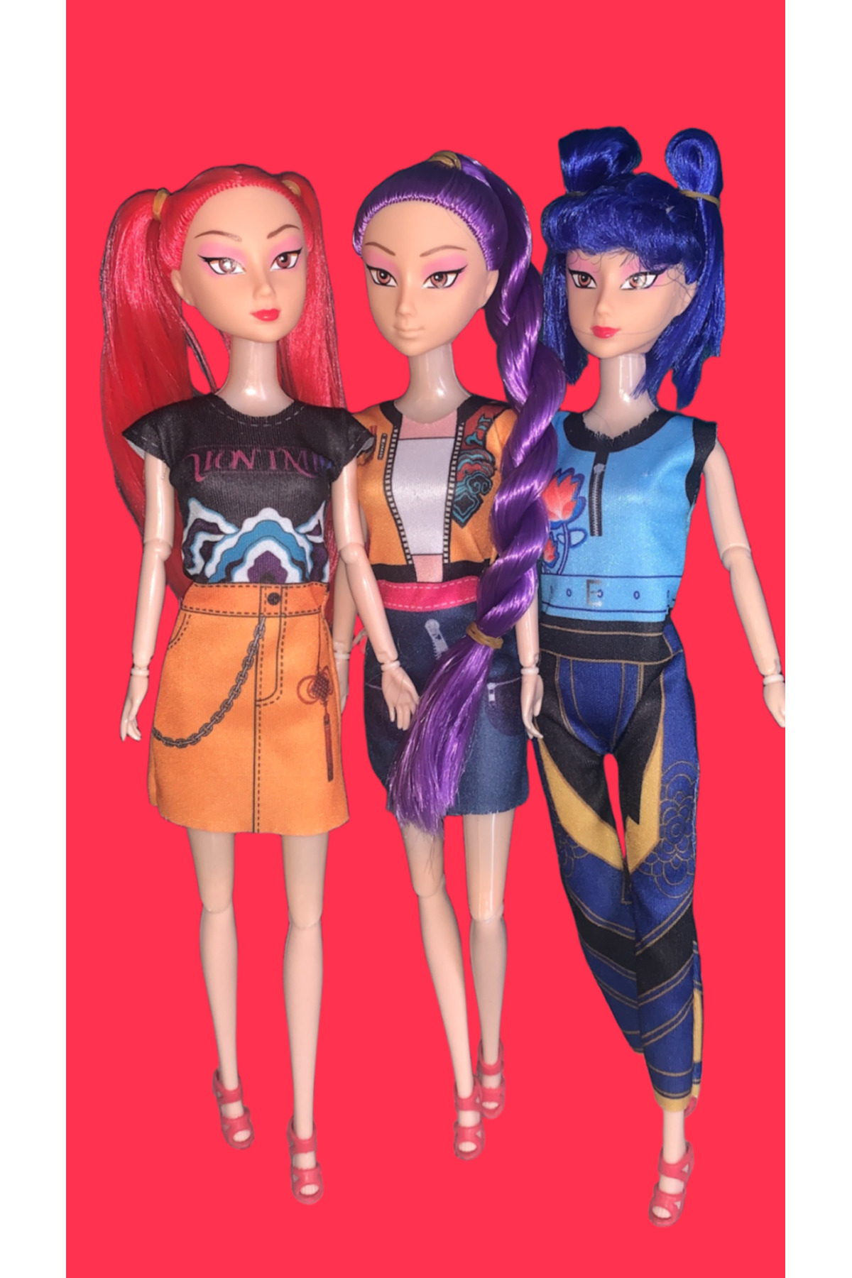 OEM Σετ 3 κούκλες 32 εκ. K-pop Demon Hunters / K-pop Demon Hunters - Demon Hu...