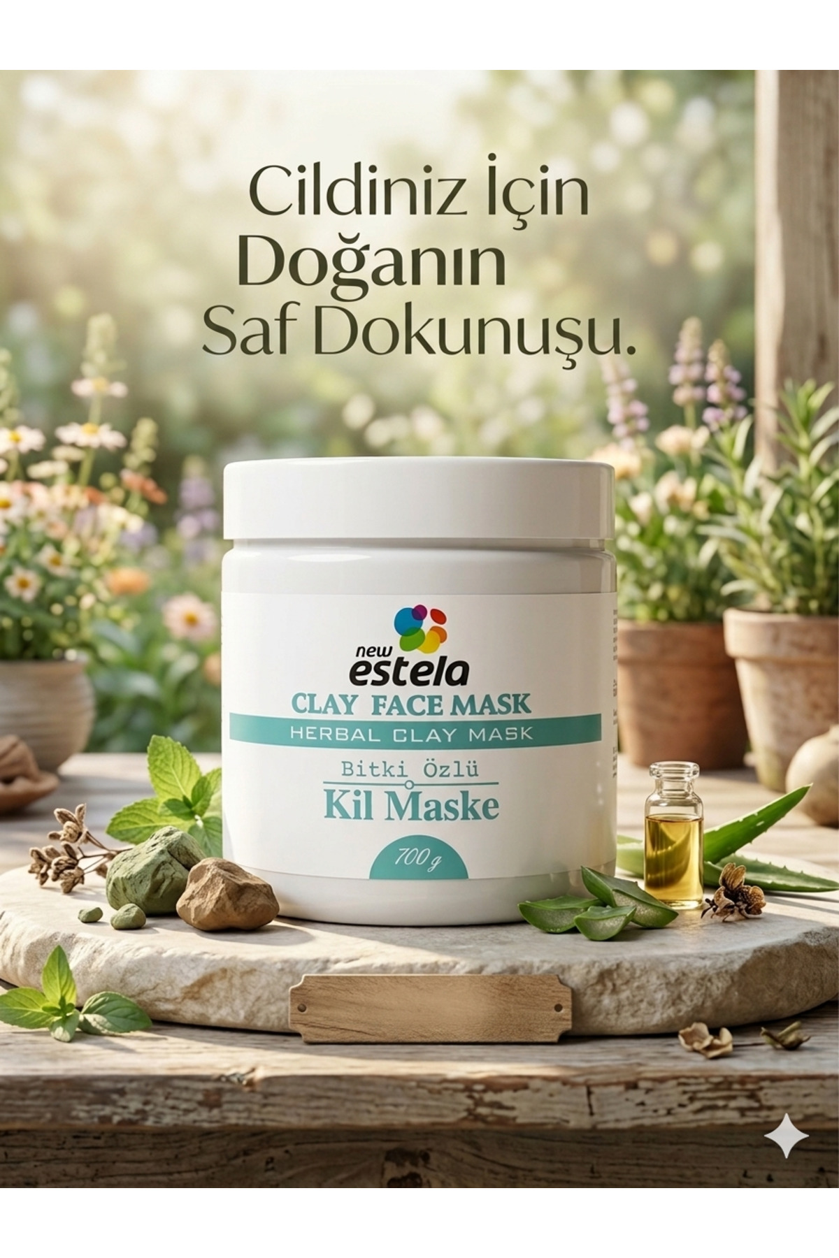 Bitki Özlü Kil Maskesi 700 Ml — 00123 — تصویر 3 از 3