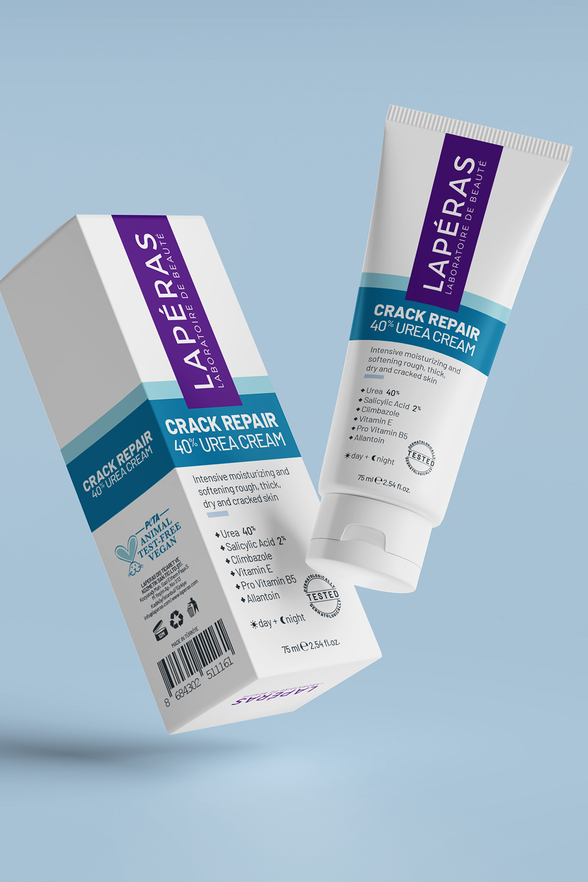 %40 Üre Ayak ve Topuk Çatlak Kremi | Yoğun Nemlendirici, Nasır, Koku Karşıtı | Kuru Sertleşmiş Ciltler İçin | %2 Salisilik Asit 75 ml — LPS001511161 — تصویر 8 از 9