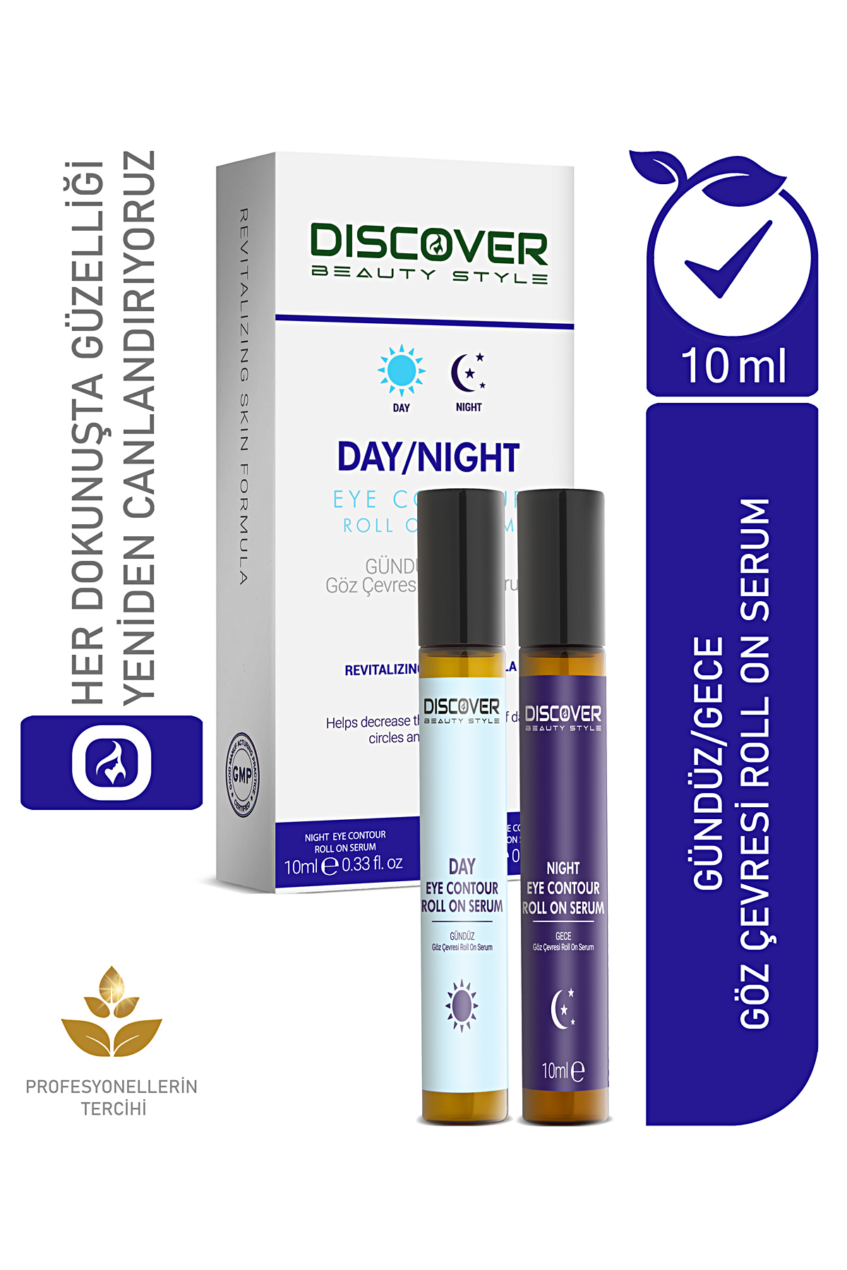 Discover Beauty Style Gece ve Gündüz Göz Çevresi Yenileyici ve Onarıcı Roll On Serum Set — 860101
