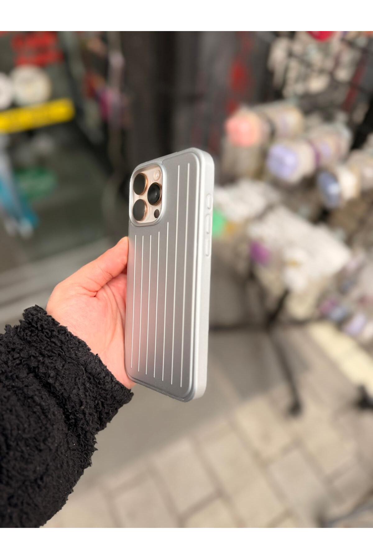 EFCASE Iphone 16 Pro Max Uyumlu - Rimowa Premium Valiz Desenli