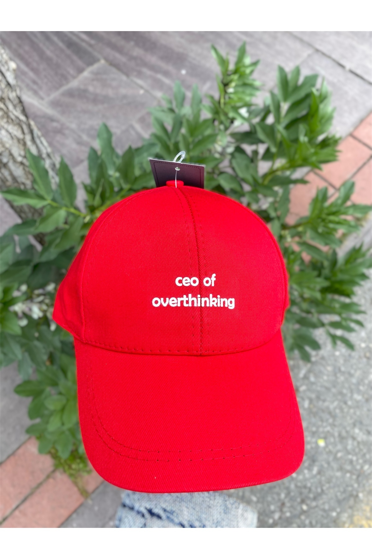 sf collection Unisex Ceo Of Overthinking Baskılı Spor Şapka, Ayarlanabilir Pamuklu Cap Günlük Kombin Şapkası görsel 2