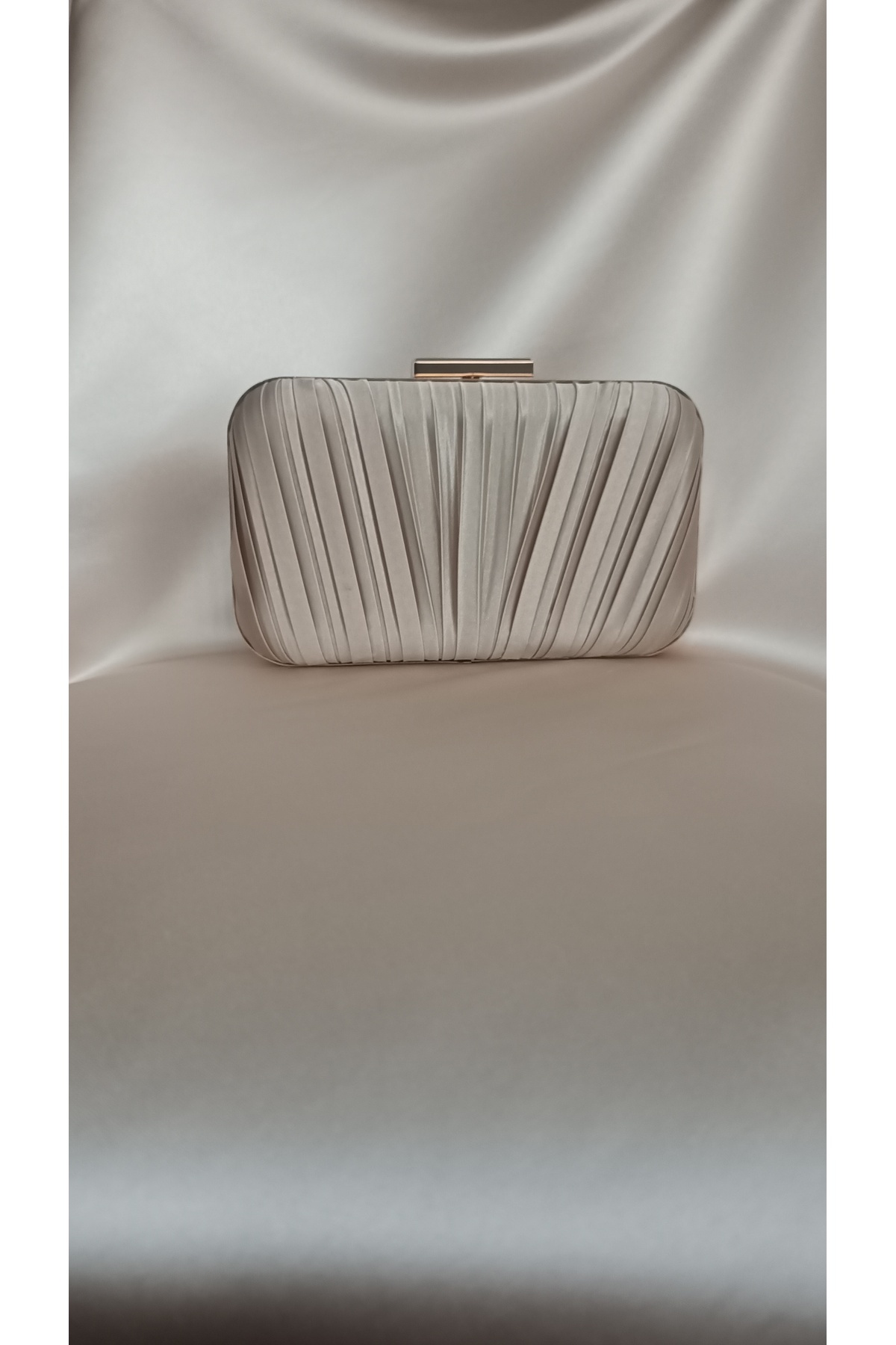 Gül karatekin gk Kadın Koyu Bej Özel Tasarım Pilise Model Zincirli Abiye Çanta,Düğün Davet Nişan Clutch Portföy Çanta görsel 6