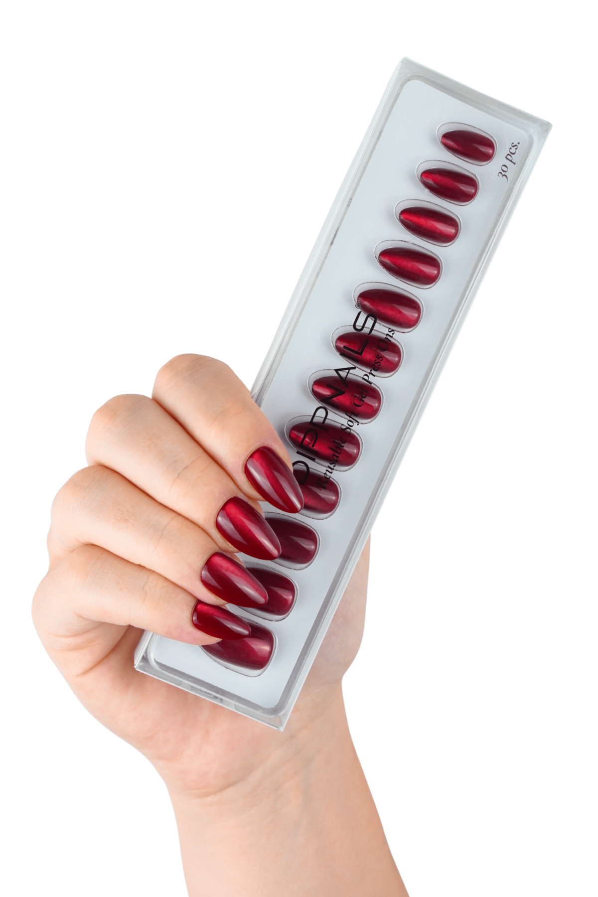 Dippnails Mon Cheri Jel Takma Tırnak Tekrar Kullanılabilir Badem Manikür Seti 30 Adet — قرمز XNMY204