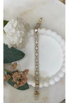 XP XUPİNG Kuyumcu Model Taşlı Gold Xuping Bileklik