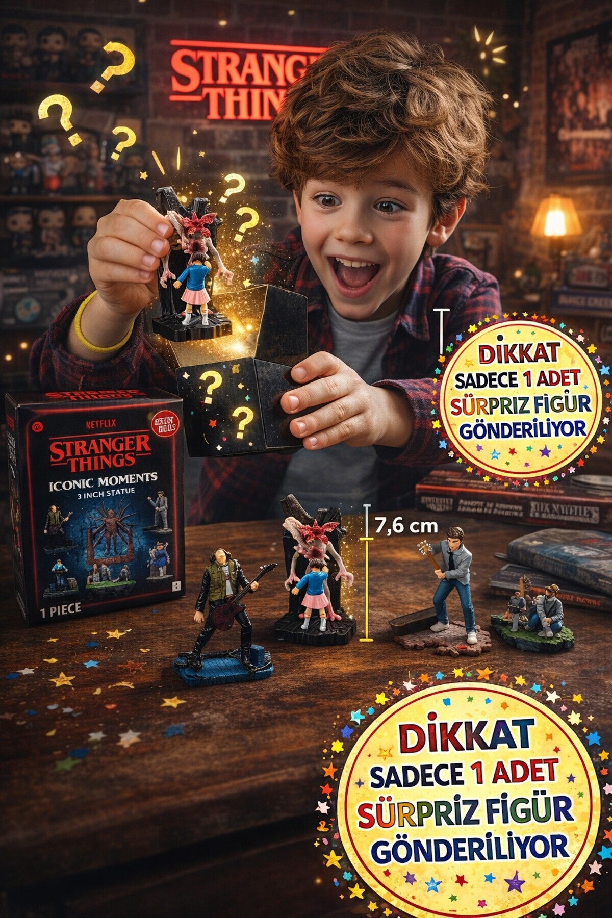 TOYFEST Stranger Things Sürpriz Paket 7,6 cm Figür Netflix Iconic