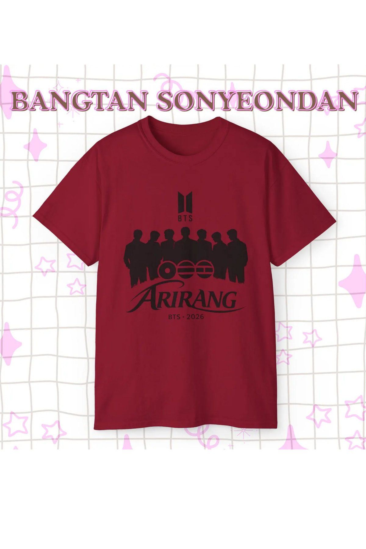barsdepo Bts Arirang B Printed T-Shirt - with Supriz Gift
