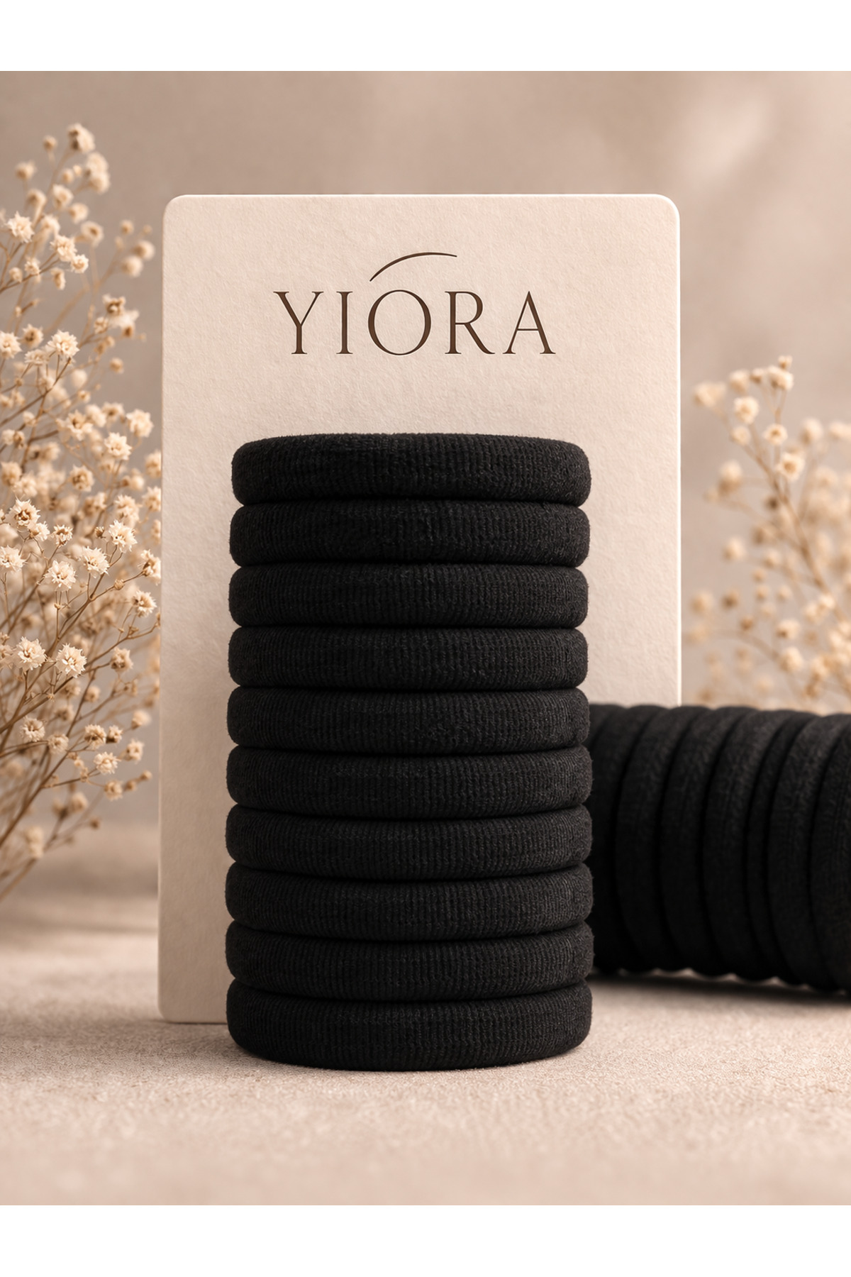 yiora 20'Li Siyah Lastik Toka Seti