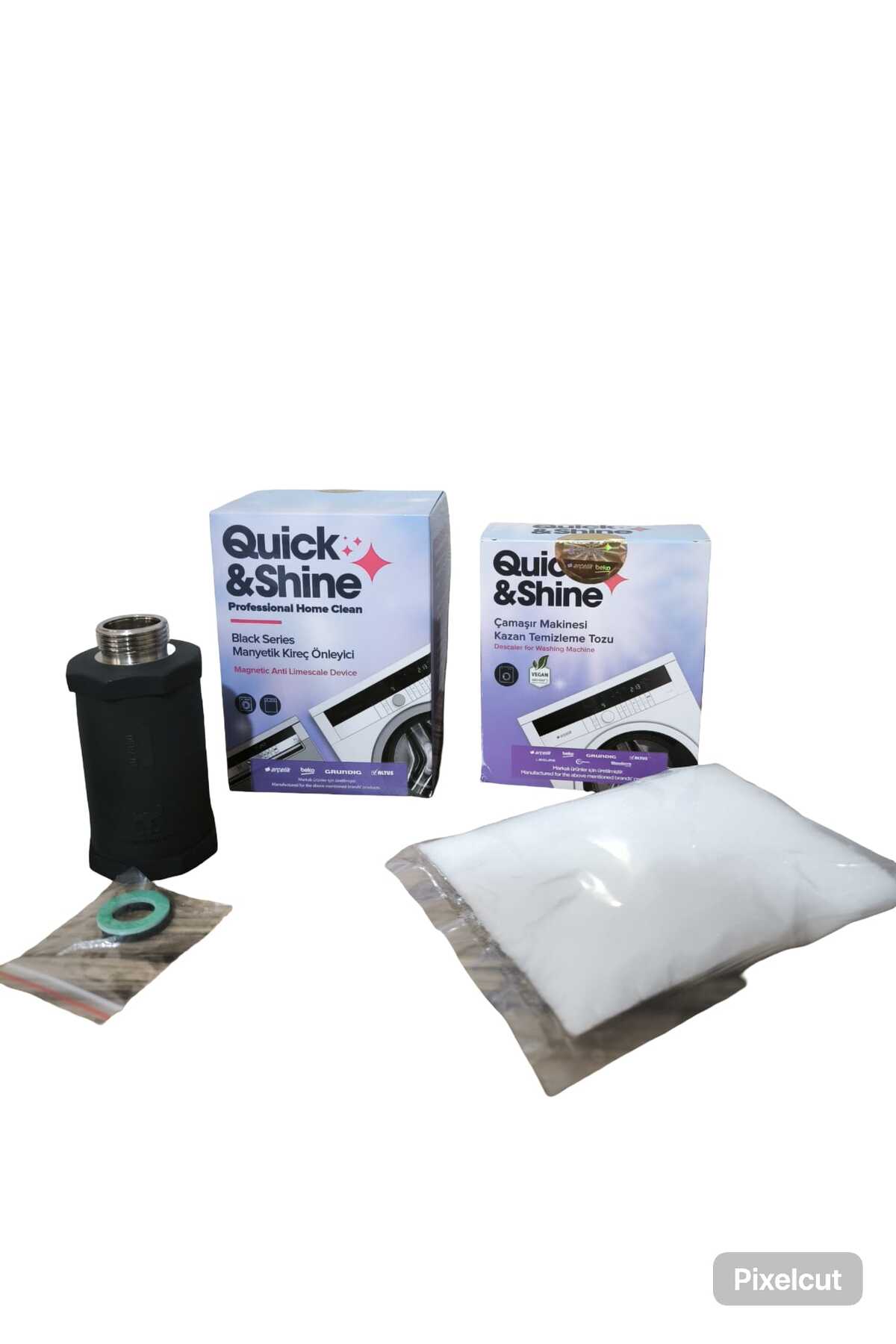 Quick&Shine Çamaşır Makinesi Bakım Seti: Manyetik Kireç Önleyici
