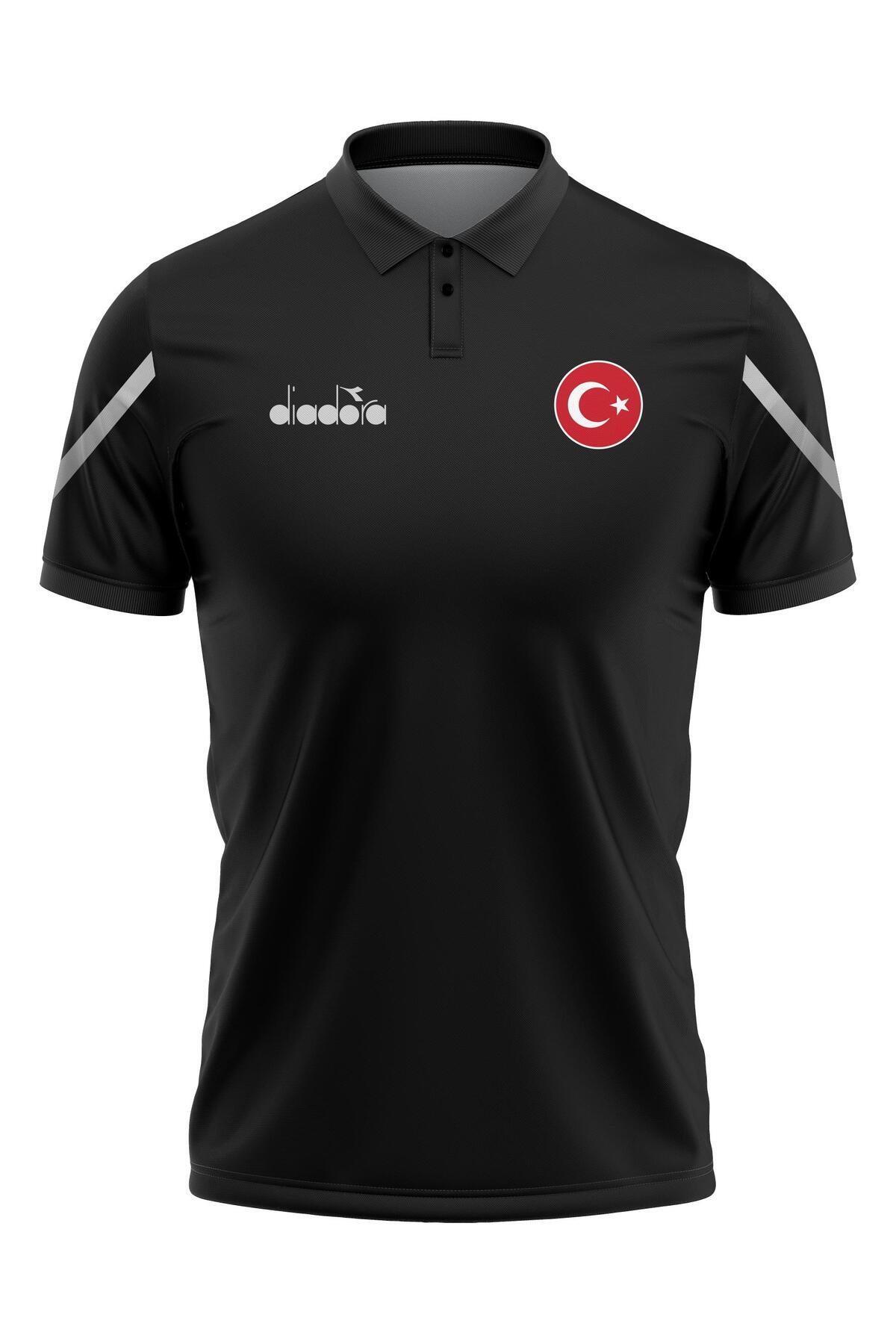 Diadora Alto 25 Milli Takım Kamp Tişört Siyah