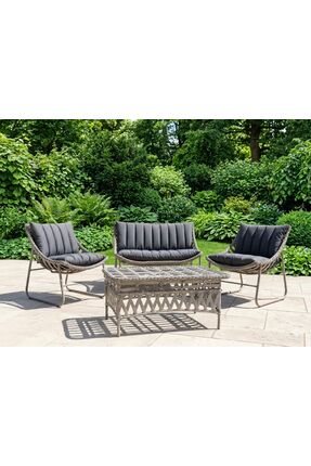 SALINCAKCIM WİLLEM MODEL RATTAN BAHÇE BALKON TERAS BAHÇE SETİ OTURMA GRUBU 2+...