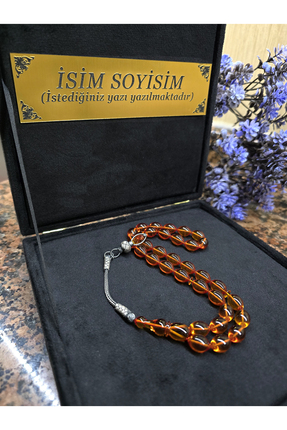 zikir tesbih premıum ATEŞ KEHRİBAR TESBİH KAZAZİYE GÜMÜŞ PÜSKÜL , Kişiye Özel...
