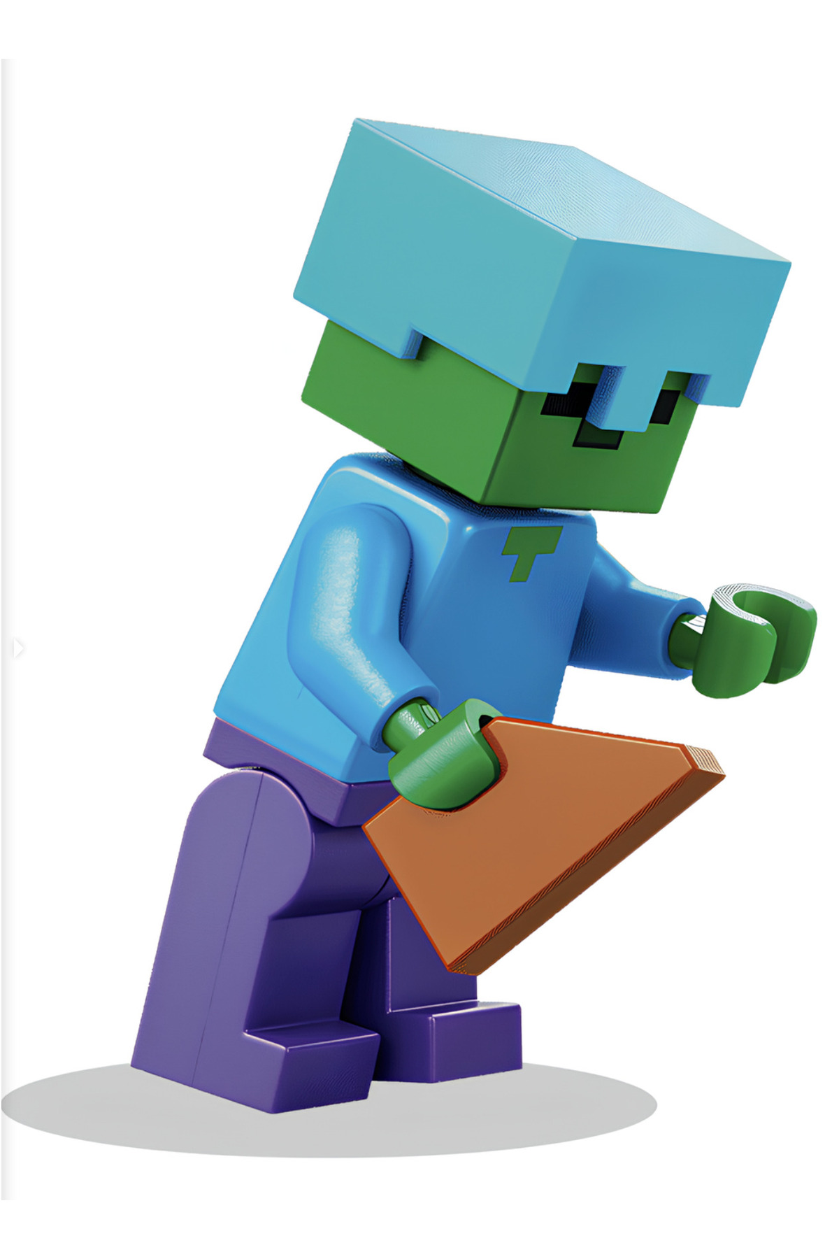 LEGO Minecraft 87 - Zombie Azure Helmet Orijinal Minifigür