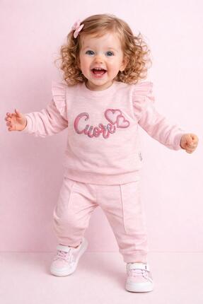 Mc mini clup KALP NAKIŞLI KIZ BEBEK MEVSİMLİK İKİLİ TKM