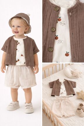 JOYOLA Şapkalı Gömlekli İç Badili Erkek Takım