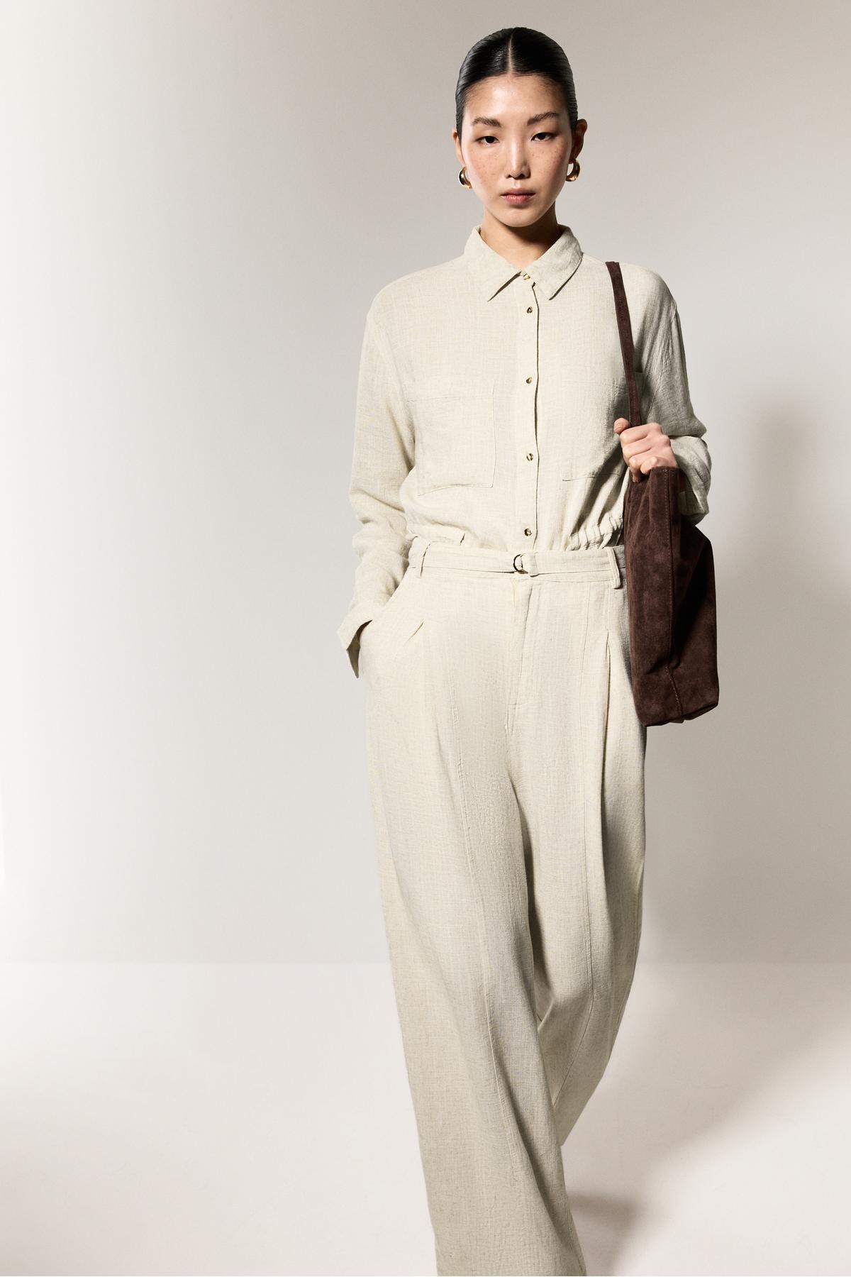 LEFTIES  Hafif palazzo denim pantolon - Görsel 5