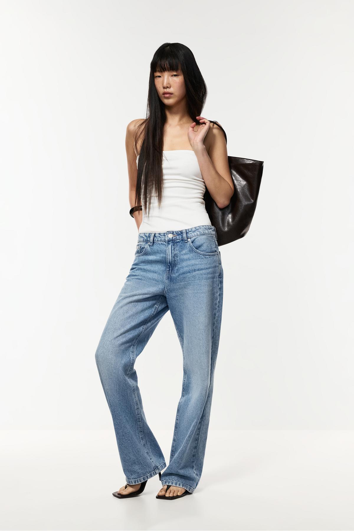 Slim fit wide jean