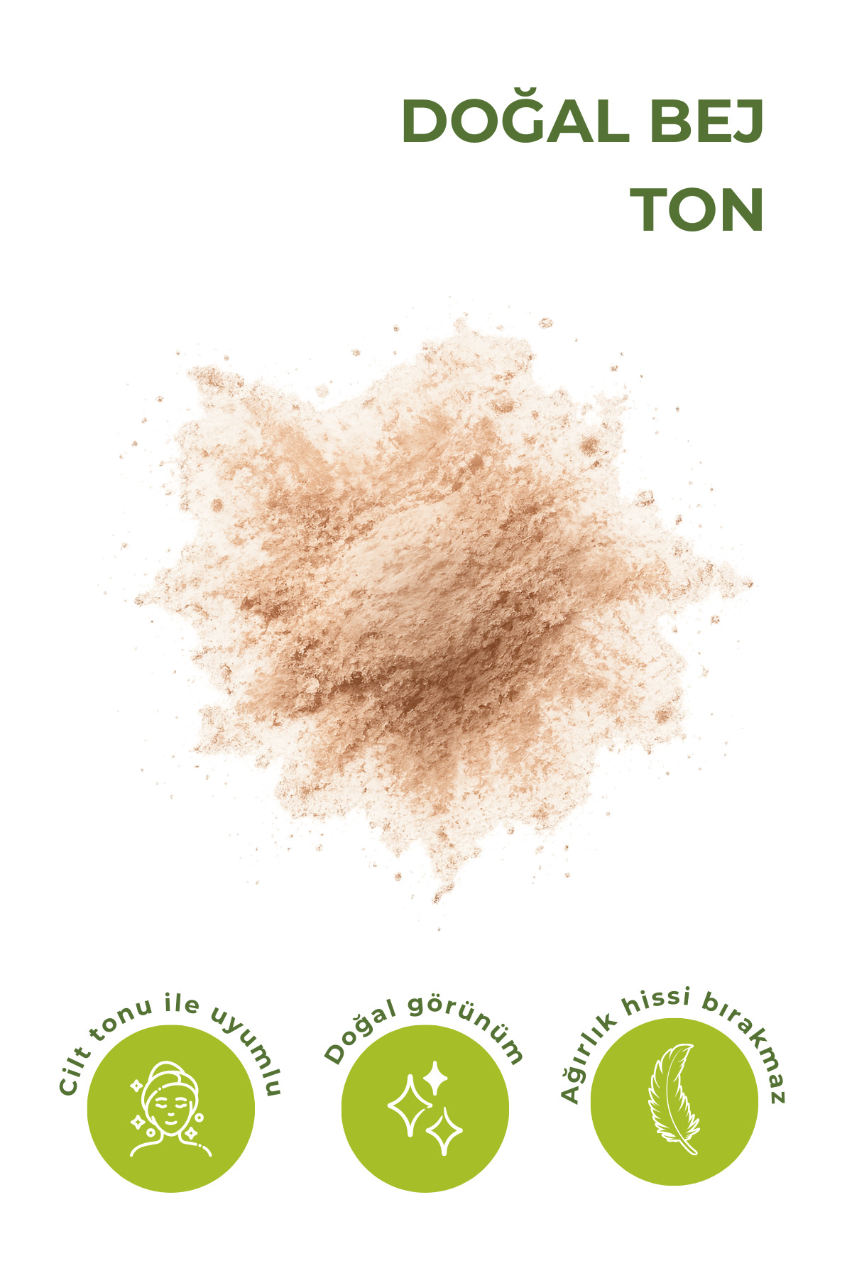 پودر آلوئه ورا - کنترل کننده چربی، پوشاننده منافذ، پودر مات کننده سبک — بژ BIOASIA-POWDER — تصویر 3 از 4