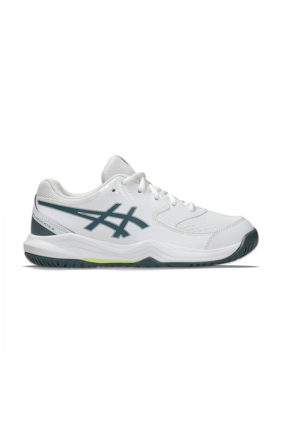 1_org_zoom کفش Asics اسیکس یونیسکس سفید تنیس 1044A077K Gel-Dedicate 8Gs اورجینال - تصویر 1