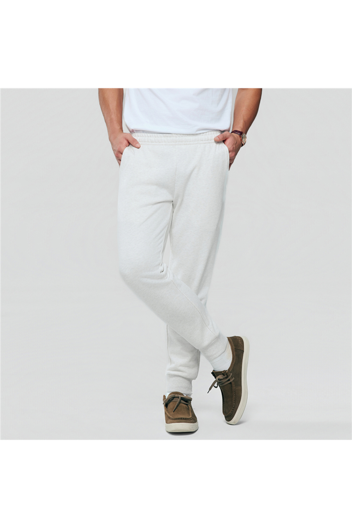 Giordano Men’s Slim Taper Mid Rise French Terry Jogger
