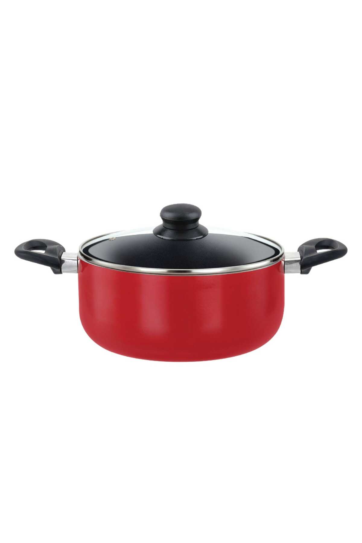 Smart Kitchen Non-Stick Aluminum Cooking Pot, 24 cm