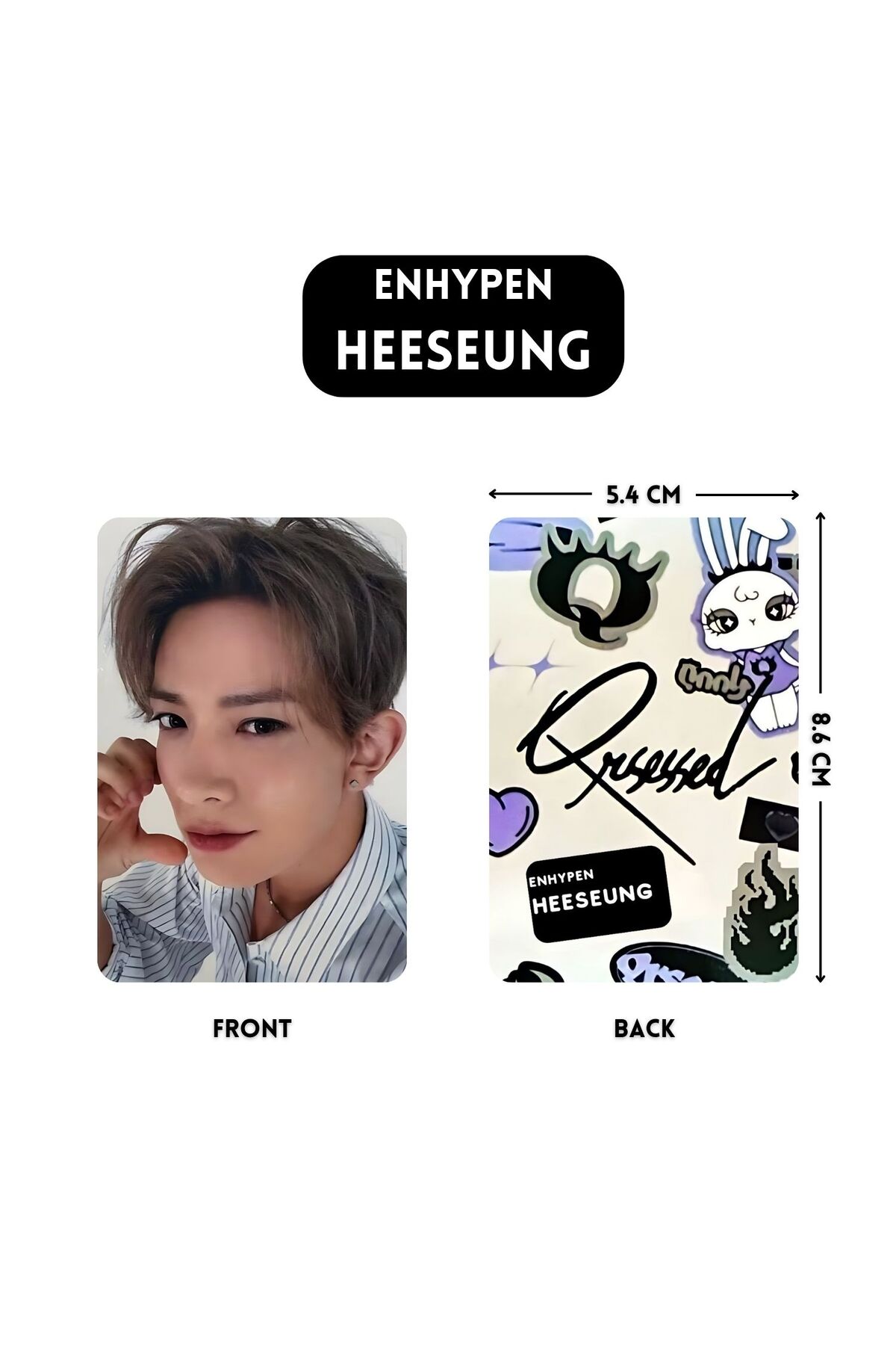 Kpop Dünyasi ENHYPEN '' Heeseung '' Photocards Set - Fiyatı