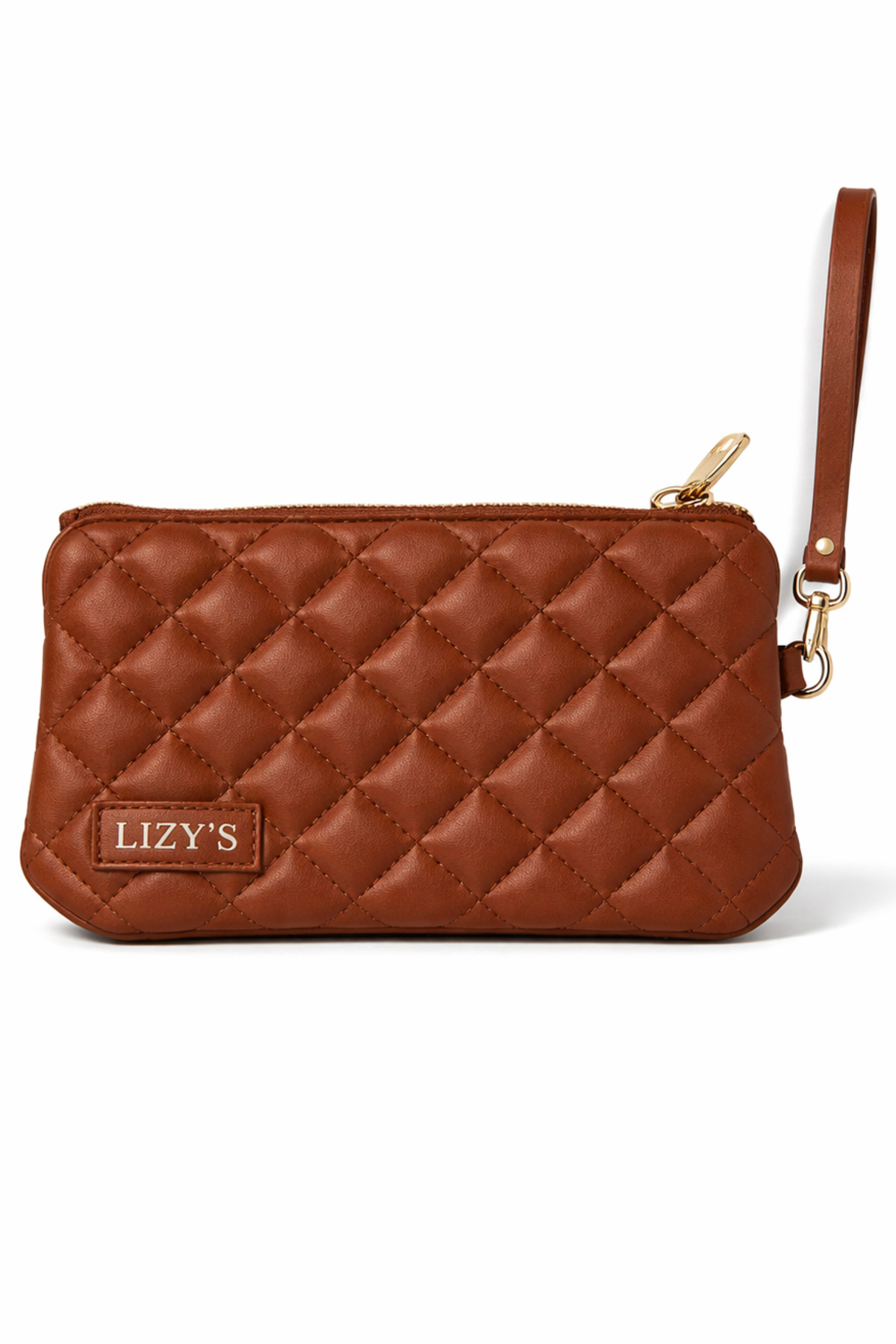 lizy's Makyaj Portföy Clutch Çanta Suni Deri görsel 3