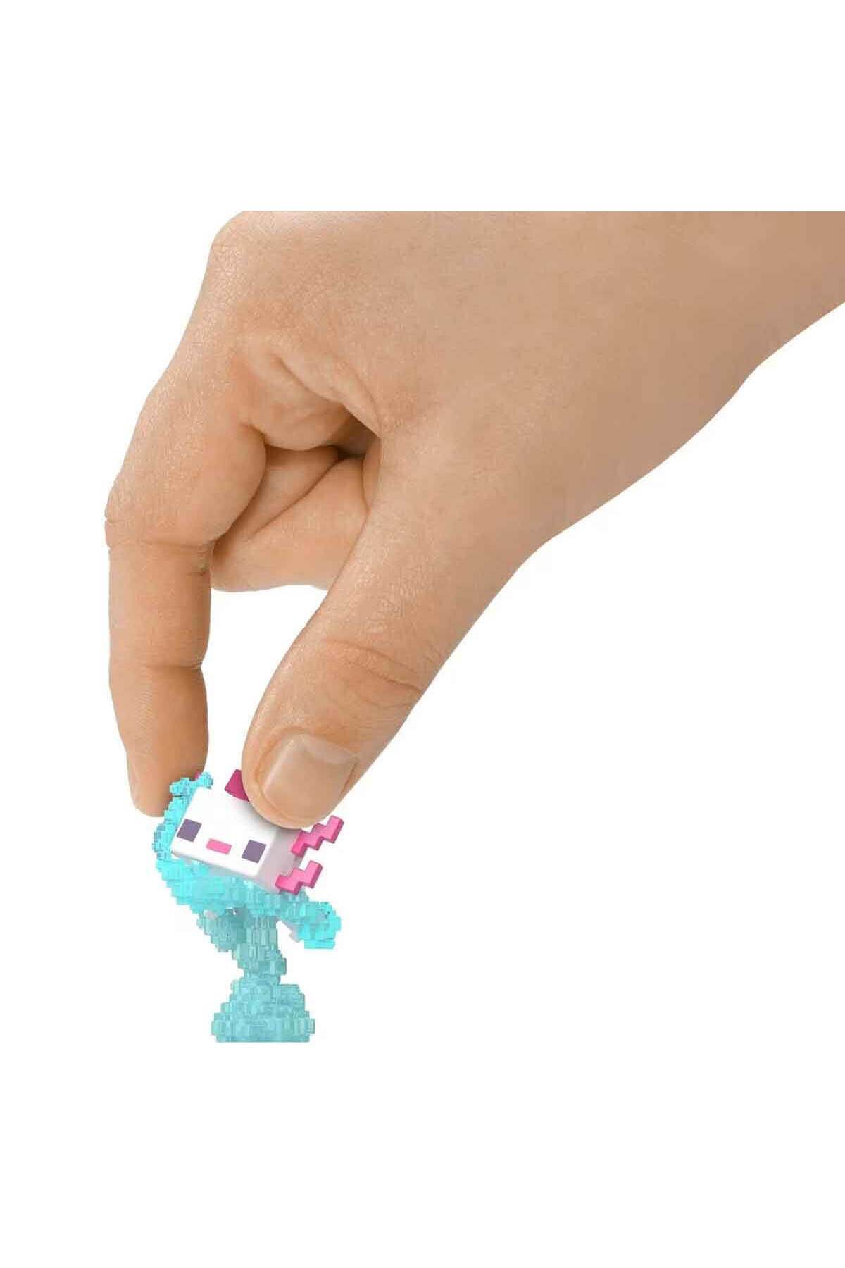 Minecraft Mini Mode Figürlü Sürpriz Paket HTK99 - Yeşil-Pembe Ağaç