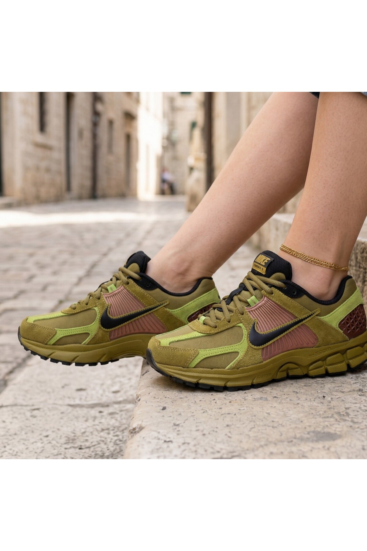 Nike Zoom Vomero 5 Yeşil Günlük Yürüyüş Ayakkabısı Sportie