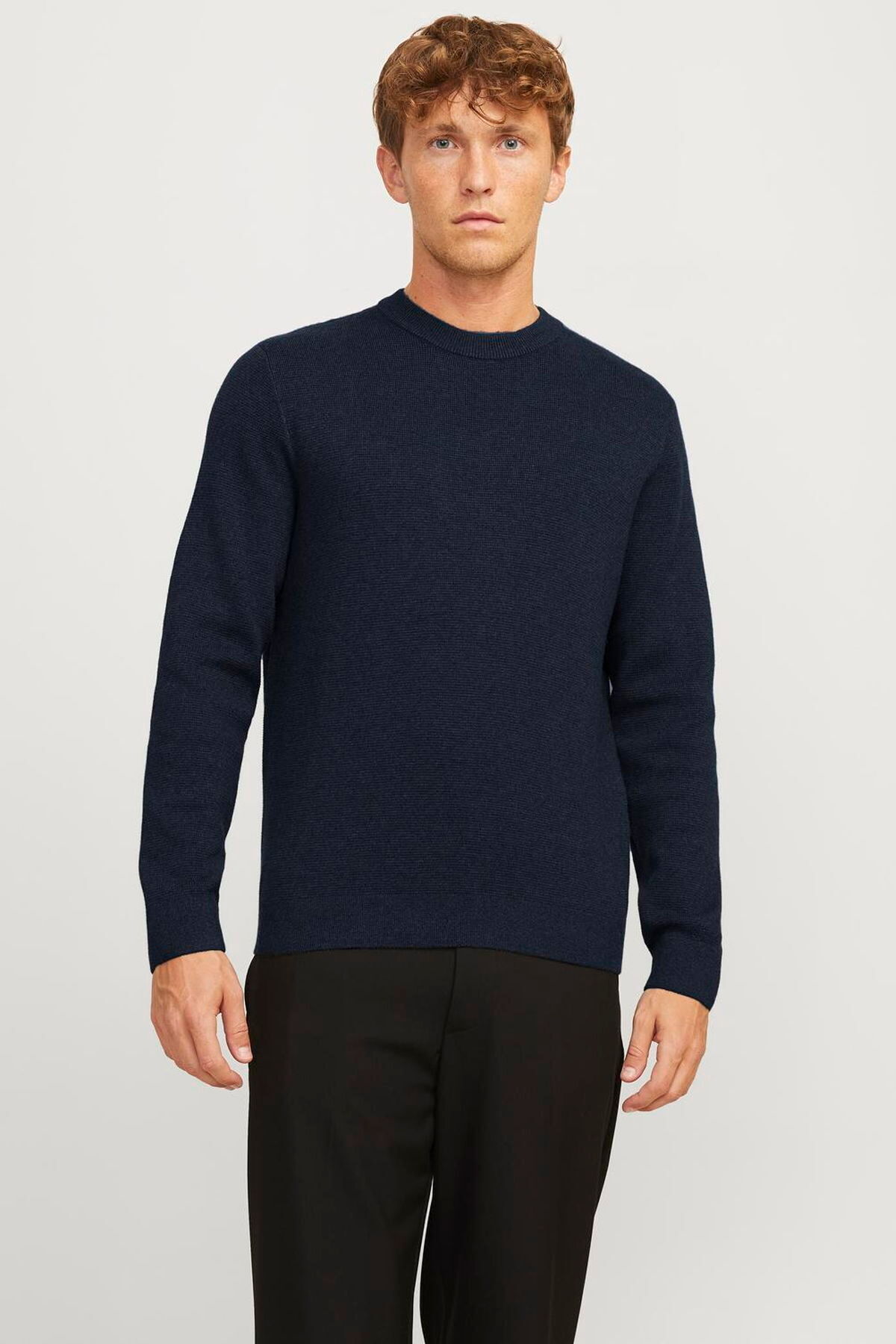 ژاکت بافتنی یقه گرد مردانه - میلانو جک اند جونز پلیور Jack & Jones