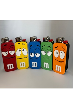 Nomika Design M&M Karakter 5'li Çakmak Kılıfı Komple Set