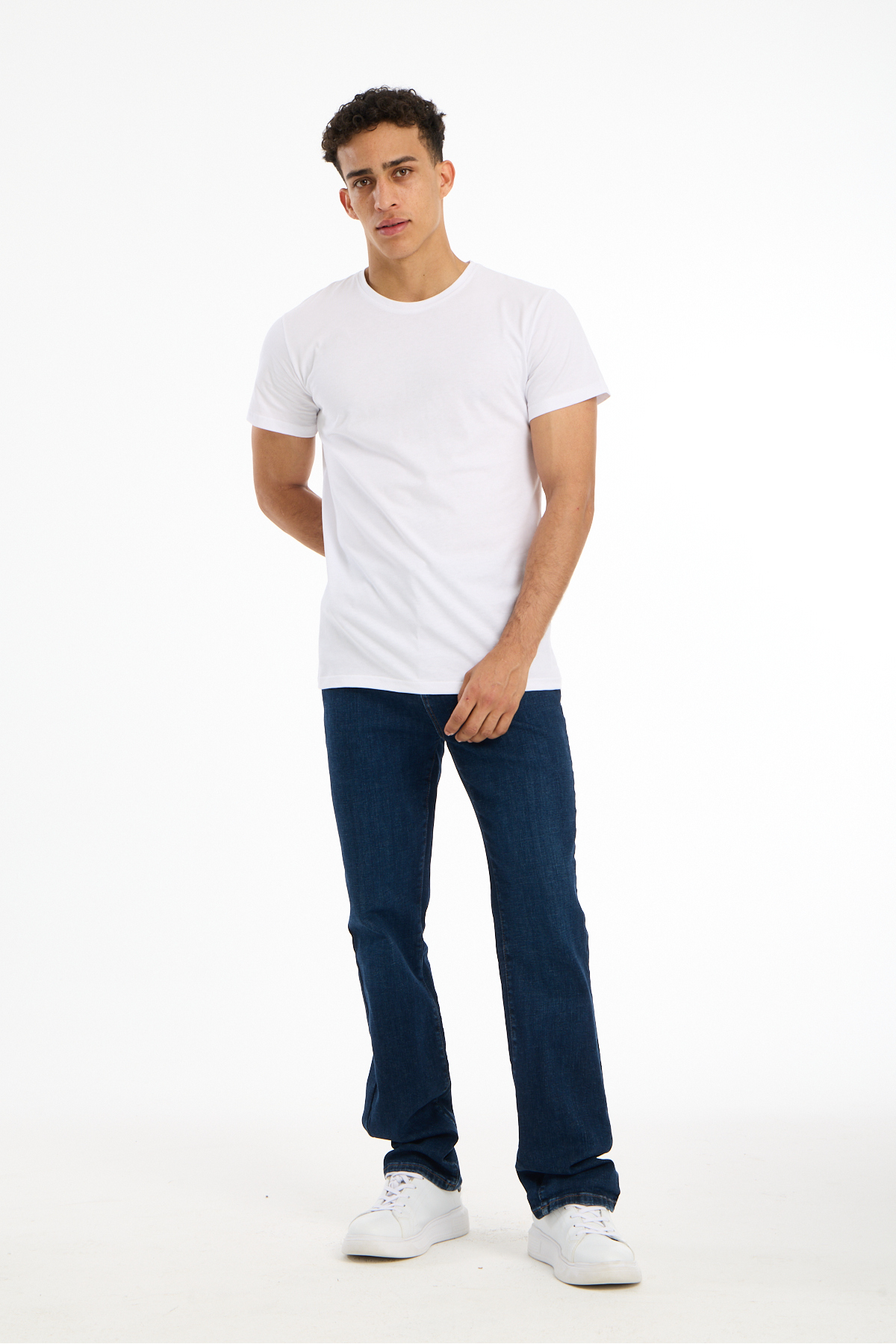 Nord Saga  SNÖFLINGA YÜKSEK İSVEÇ KALİTESİ Regular Kesim %100 Pamuk Beyaz Bisiklet Yaka Premium Tişört/T-Shirt - Görsel 2