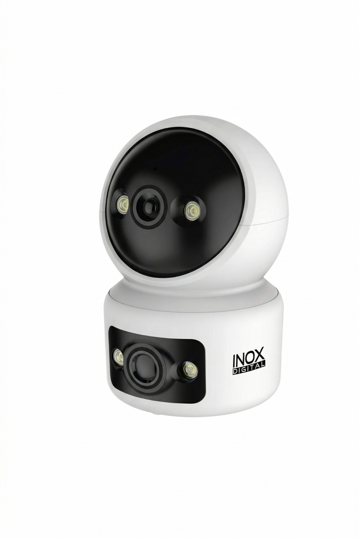 inoxdigital INOX 12IPC Çift Lens 6MP 360° Wi-Fi Bebek ve Bakıcı Kamerası Renkli Gece Görüşlü Sesli PTZ
