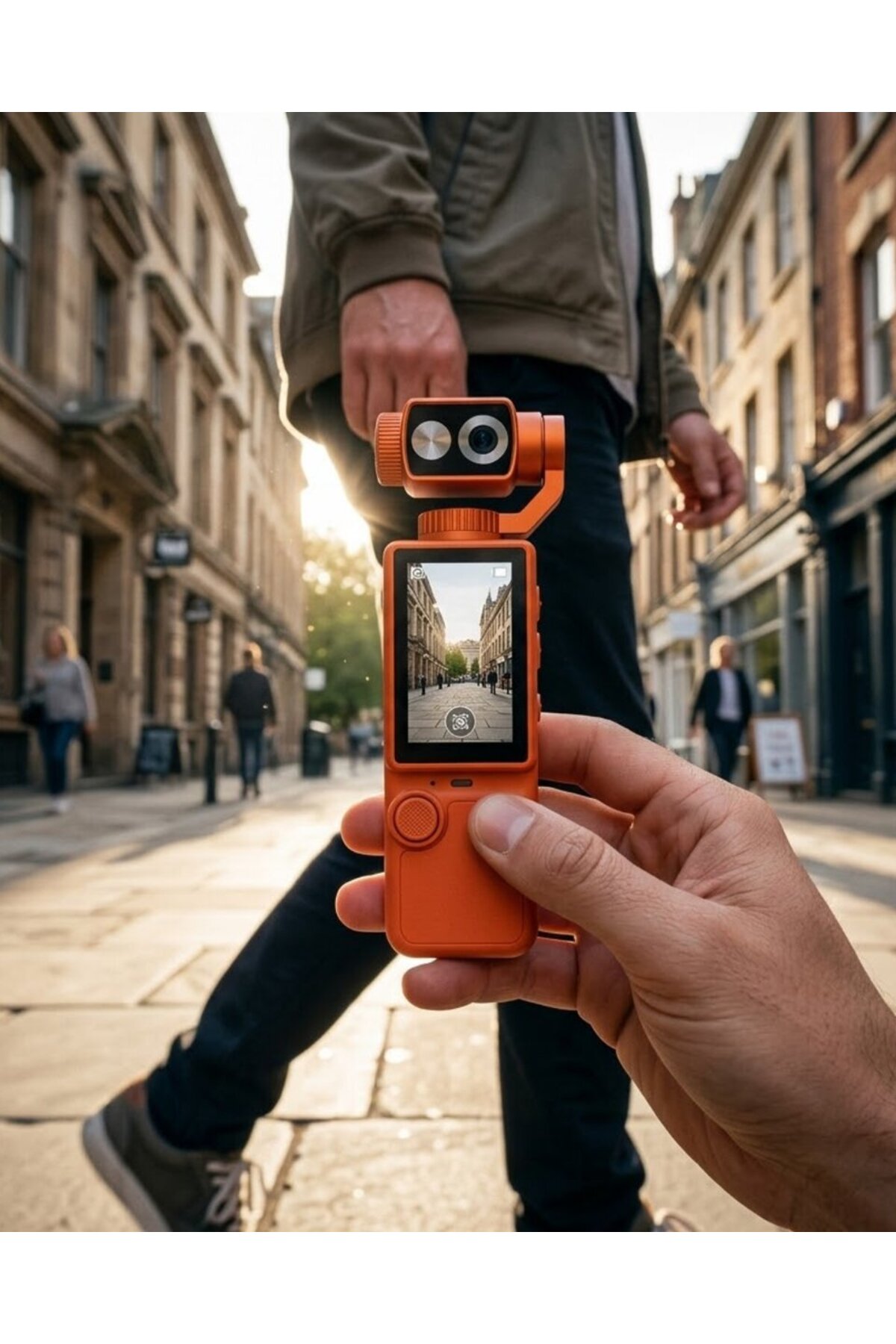 4K Ultra HD Gimbal Vlog Kamera 180 Derece Döner Lens ve Sabitleyici Özellikli