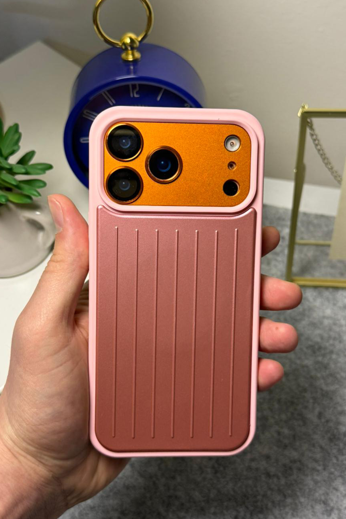 WANNA PROTECT İphone 17 Pro Max Uyumlu Rimowa Çizgili Premium