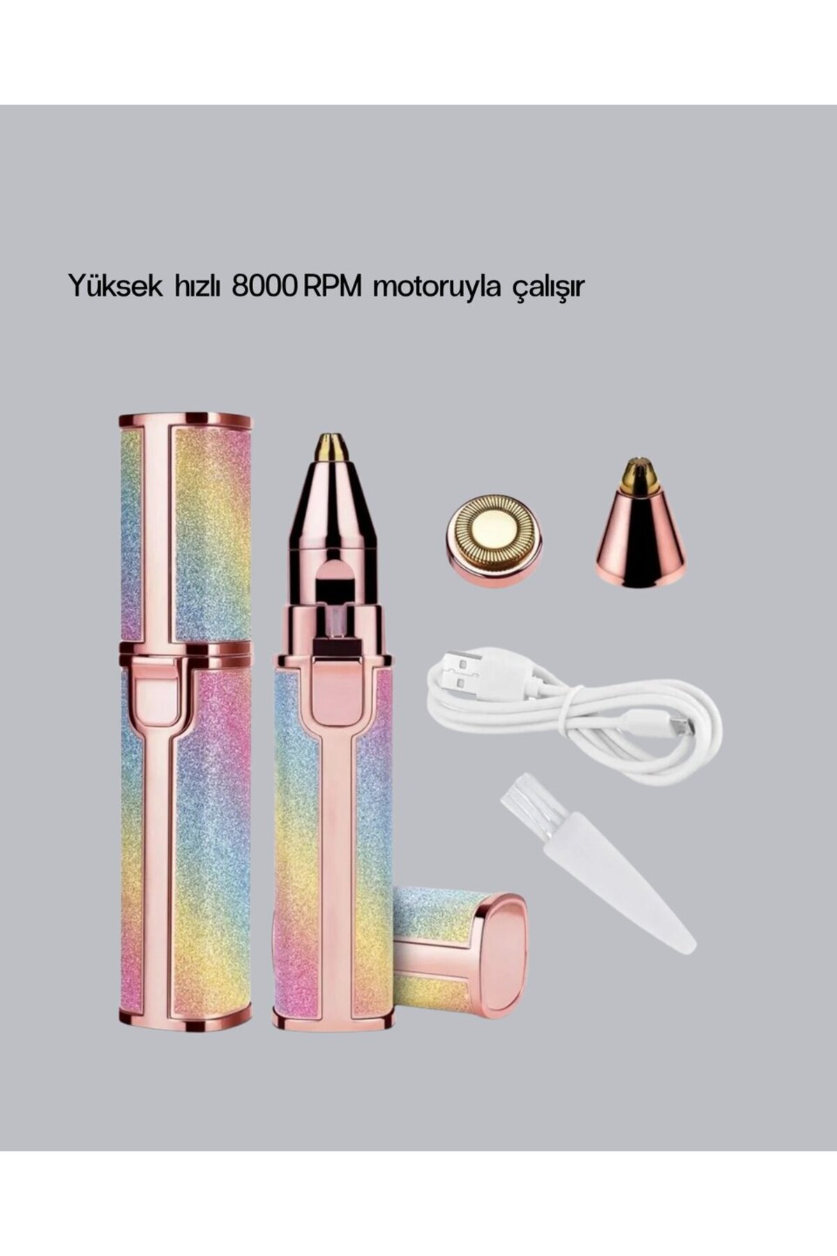 Şarjlı Mini Yüz ve Kaş Epilatörü – Ağrısız ve Hassas Temizlik - WISIPI8192-3125 — تصویر 5 از 5